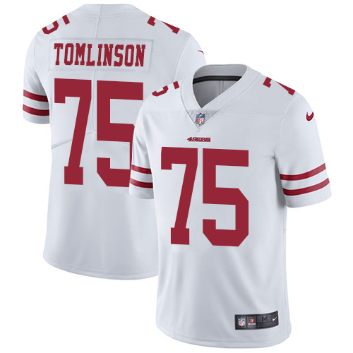 San Francisco 49ers Limited White Men Laken Tomlinson Road NFL Jersey #75 Vapor Untouchable